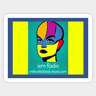 iem Radio - Indie Electronic Music - Pop Art Ave Sticker